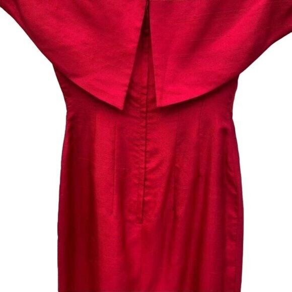 Vintage 1950's Mr. Blackwell Red Dress Size 4 - Picture 8 of 11